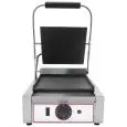 ELEKTRO KONTAKTGRILL AUS GUSSEISEN - Mod. L 1 - glatte Platte - Kochfläche: 22,5x23 cm - Leistung: 1,8 kW - einphasiger Anschluss - Produktmaße in cm (B  x T x H): 31 x 31 x 22 - EG-Norm