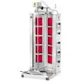 ELEKTRO GYROS DÖNERGRILL - Mod. GYR 100 - KORPUS AUS EDELSTAHL - Fleischgewicht: 50 - 85 kg - Leistung 7 kW - DREIPHASIG - CE-Kennzeichnung