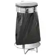 EDLESTAHLSACKHALTER - MOD. AV4681 - Mit Deckel und Pedalöffnung - Runder Anschluss -Abmessungen (B x T x H) cm 55 x 45 x 85