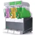 GRANITA/SLUSH-ICE-SPENDER - MOD. FBM 3 L - 3 BEHÄLTER - 1 KOMPRESSOR- THERMOSTAT-FUNKTION FÜR KALTE GETRÄNKE - FASSUNGSVERMÖGEN: 10 + 10 + 10 Liter - Produktmaße in cm (B x T x H): 54 x 47 x 69 - CE-NORM