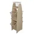 BAGUETTE-VERKAUFSSTÄNDER - Mod. LIBRA - MIT 5 BROTKÖRBEN - PRODUKTMASSE in cm (BxTxH): 39 x 50 x 136