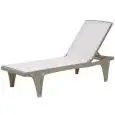SONNENLIEGE "TAHITI" - MOD. 2043 - STRUKTUR AUS TECHNOPOLYMER - EINSTELLBARE RÜCKENFLEHNE  (5 POSITIONEN) - MIT RÄDERN - STAPELBAR - WASSERABWEISENDER STOFF - OUTDOOR - ABMESSUNGEN IN CM (BxTxH): 194 x 69 x 43/103 - CE-KENNZEICHNUNG