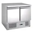 SALADETTE UND KÜHLTISCH - Mod. G-S901 FC - STATISCHE KÜHLUNG - GASTRONORM 1/1 (53 x 32,5 cm) - 2 KÜHLTÜREN - TEMPERATUR: +2°/+8°C - Abmessungen in cm. (B x T x H): 90 x 70 x 85 - EG-Norm