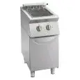 KONTAKTGRILL - MOD. GL72GE - GRILLEN DIREKT AUF HEIZELEMENTEN - 1 NEUTRALER UNTERBAU MIT TÜR - DREIPHASIG - PRODUKTMASSE IN CM (B x T x H): 40 X 70 X 90 - Gewicht: 50 kg