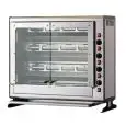 Vertikaler Elektro-Hähnchengrill - Mod. ELBA16/PE - Kapazität: 16 Hähnchen - 4 Spieße aus Edelstahl 12 x 12 mm, Länge: 76 cm - Heizelemente und Schalter- Leistung 7,2 Kw - Anschlusswert:  400 V Dreiphasenwechselstrom- Produktmaße (B x T x H): 92,1 x 37,1 