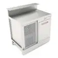 Getränketheke - Halbfertigprodukt, ohne Verkleidung - MOD. BBR10CB1V - Einphasenanschluss: V 230/50Hz - mit Vorbereitung für einen Barthekentisch erhältlich - tiefgezogene Thekenfläche - mit eingebauter Kondensatoreinheit - Produktmaße in cm (B x T x H): 