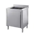 Spültisch mit 1 Becken - Unterschrank - mit Drehtür