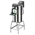 KARTOFFELSCHÄLER Mod PPF10 - Fassungsvermögen 10 kg - Stundenleistung 120 kg/h - (mit Schälscheibe und Untergestell Mod.CI) - ANSCHLUSSWERTE EINPHASIG oder DREIPHASIG - Leistung 1 hp/750W - CE-Kennzeichnung