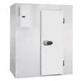 Kühlzelle / Kältemodule - Wandstärke: 7 cm - mit Boden - H 214 - mit 1 Tür: 80 cm x 185 h - ohne Kühlaggregat