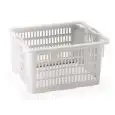 POLYETHYLEN-KORB, GELOCHT - STAPELBAR