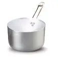 TIEFE KASSEROLLE AUS ALUMINIUM MIT 1 GRIFF - FÜR INDUKTIONSHERDE - DICKE: 3 mm
