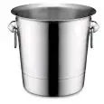 CHAMPAGNERKÜHLER AUS EDELSTAHL MIT RINGEN- ABMESSUNGEN ø mm 190x190h