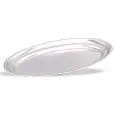 OVALE SERVIERTABLETTS AUS EDELSTAHL