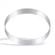 RUNDER TORTENRING AUS EDELSTAHL - HÖHE: 2 cm