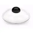 GLASDECKEL - BAKELIT-GRIFF - BOROSILIKATGLAS