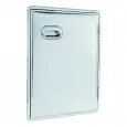 EINZELNE EDELSTAHLTÜR - Linea 3000 - Mod. 3000 MAG - Austauschbare magnetische Dichtung - Sitzloch cm B 44 x H 59