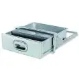 KAFFEESCHUBLADE AUS EDELSTAHL - Linea 3000 - Mod. 3074 + 1074/C - Schale zur Beseitigung von Flüssigkeitsrückständen - Sitzloch cm B 34,7 x 13 H - Schubladentiefe cm 40,5