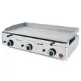 GAS - GRILLPLATTE - TISCHGERÄT - Mod. SPG-801 - Glatter Stahlplatte - Leistung W 8250 - Kochfläche cm B 78,3 x T 39,5 - Produktmaße (BxTxH) cm 80 x 50,7 x 23,4 - CE-Norm