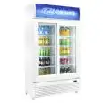 KÜHLVITRINE FÜR GETRÄNKE - Mod. AK751RS - Kapazität von 750 Litern - 2 Glasschiebetüren - Belüftet - Temperatur +2/+10 °C - Leistung von 400 W - Einphasen-Stromversorgung - Abmessungen cm B 112 x T 61 x 196,5 H - CE-Norm