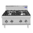 GAS-KOCHPLATTE - Mod. CV7I4DE1 - 4 FLAMMEN - PILOTFLAMME - Leistung: 21 kW  - Produktmaße (B x T x H): 80 X 70 X 54,7 - CE Kennzeichnung