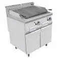GAS-LAVASTEINGRILL - Mod. CV7I8EOI - UNTERBAU MIT FLÜGELTÜREN - Leistung: 14 kW - Produktmaße (B x T x H): 80 X 70 X 108,5 - CE Kennzeichnung