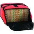 THERMOTASCHE - MOD. AV4975 - KAPAZITÄT:  5 PIZZEN ø 33 cm - FÜR PIZZERIA MIT ZUSTELLUNGSDIENST - ABMESSUNGEN in cm (B x T x H): 37 x 37 x 20
