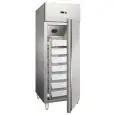 KÜHLSCHRANK AUS EDELSTAHL - BELÜFTET - Mod CZ 600 HMUL - N. 1 TÜR - SCHLOSS - KAPAZITÄT LT 537 - TEMPERATUR -5° /+5°C - Produktmaße (BxTxH) cm 68 x 81 x 200 - CE-Norm