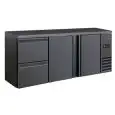 RETROBAR KÜHLSCHRANK FÜR GETRÄNKE - Mod DD 322 UF - Temperatur 0°/+10°C - Kapazität von 482 Litern - Einphasige Stromversorgung V220/1 - Leistung von 320 W - Produktmaße (BxTxH) cm 200,2 x 51,3 x 86 - Gewicht von 106 kg