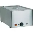 BAIN-MARIE TISCHGERÄT - TROCKENBEHEIZT - MOD. BMA - Edelstahlstruktur - einstellbarer Thermostat +30°/+90°C - Stromversorgung V230 50/60