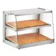 Neutrale Ausstellungsvitrine - Mod BRD 100 - Sockel aus Edelstahl - Maße cm B 98,9 x T 45,7 x H 51,6
