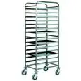 REGALWAGEN FÜR KONDITOREIEN - MOD. CA1482T20 - Vollständig aus Edelstahl gefertigt - Kapazität für 20 Bleche 60x40 cm - Abmessungen cm B 52 x T 72 x 182 H