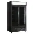 KÜHLSCHRANK AUS LACKIERTEM STAHL - FÜR GETRÄNKE - BELÜFTET - Mod EN1100X2IEUN B - KAPAZITÄT Lt 888 - N. 2 SCHIEBEGLASTÜREN - TEMPERATUR 0/+10°C - PRODUKTMAßE (BxTxH) cm 113 x 70 x 202,3 - CE-NORM