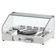 Elektro Crêpes mit 1 Kochplatte und Vitrine Allforfood ERCEE40G