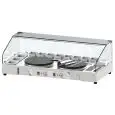 Elektro Crêpes mit 2 Kochplatten und Vitrine Allforfood ERCEE40G