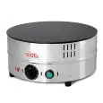Elektro-Crêpes-Eisen - MOD. CR 2082 - runde Glaskeramik-Backplatte Ø 35 cm - einphasiger Anschluss 230V/1/50HZ - Leistung: 1500 W - Produktmaße in cm: Ø 37 x H 18 - CE Kennzeichnung