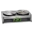 GAS - CRÊPES - EISEN - Mod. CR400G2 - 2 Backflächen zu je Ø 400 mm - Anschlusswerte: L.P.G.(Flüssiggas) /METHAN - Leistung 7200 W - CE-Kennzeichnung