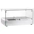 Beheizte Aufsatzvitrine - Mod CRH 55 1 - Sockel aus Edelstahl – Temperaturbereich +30°/+90°C - Maße cm B 55,5 x T 36,1 x H 31,2