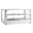 Beheizte Aufsatzvitrine - Mod CRH 70 2 - Sockel aus Edelstahl – Temperaturbereich +30°/+90°C - Maße cm B 70 x T 40 x H 37,2