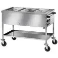 THERMOWAGEN BAINMARIE - MOD. TD - Edelstahlstruktur - Becken mit Doppelwand und Hahn - einstellbarer Thermostat +30°/+90°C - Stromversorgung V230 50/60 Hz