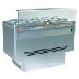 Pozzetti Eistheke für den Verkauf von Eis und Granita - Mod. DOLCE VITA 10 LUXE - Fassungsvermögen: 410 Liter - Temperaturbereich: - 5 °C / -20 °C - Produktmaße in cm (B x T x H): 143,5 x 80,7 x 103 - CE-Kennzeichnung
