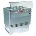 Pozzetti Eistheke für den Verkauf von Eis und Granita - Mod. DOLCE VITA 6 LUXE - Fassungsvermögen: 240 Liter - Temperaturbereich: - 5 °C / -20 °C - Produktmaße in cm (B x T x H): 96,5 x 75,8 x 103 - CE-Kennzeichnung