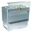 Pozzetti Eistheke für den Verkauf von Eis und Granita - Mod. DOLCE VITA 8 LUXE - Fassungsvermögen: 305 Liter - Temperaturbereich: - 5 °C / -20 °C - Produktmaße in cm (B x T x H): 110,5 x 80,7 x 103 - CE-Kennzeichnung-