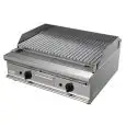 GAS-LAVASTEINGRILL, TISCHGERÄT - Mod. G7DV2DD - Leistung: 16 kW - Produktmaße in cm (BxTxH): 80 x 70 x 27 - EG-Norm
