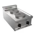 ELEKTRO-KOCHFELD - Mod. G7GWEV2DD - 2 runde Herdplatten -Leistung: 5,2 kW - Produktmaße in cm (BxTxH): 40 x 70 x 27 - EG-Norm