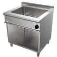 ELEKTRO-WASSERBAD - Mod. G7DGO2DC - 1 Gastronormeinsatz GN 2/1 h 20 cm - 1 offenes Unterfach - Leistung: 3 kW - Produktmaße in cm (BxTxH): 80 x 70 x 85 - EG-Norm