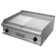 ELEKTRO-GRILLPLATTE, TISCHGERÄT - Mod. G7NUP2DDO - 2 Kochflächen - 1/2 GLATT + 1/2 GERILLT - Leistung: 10,8 kW - Produktmaße in cm (BxTxH): 80 x 70 x 25 - EG-Norm