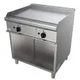 GAS-GRILLPLATTE- Mod. G7NUQ2DCN - GLATTE GRILLPLATTE - offener Unterbau - 2 Kochflächen - Leistung: 12 kW - Produktmaße in cm (BxTxH): 80 x 70 x 85 - EG-Norm