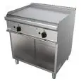 GAS-GRILLPLATTE- Mod. G7NUQ2DCT - GERILLTE GRILLPLATTE - offener Unterbau - 2 Kochflächen - Leistung: 12 kW - Produktmaße in cm (BxTxH): 80 x 70 x 85 - EG-Norm