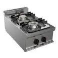 GAS-KOCHFELD - Mod. G7GWRG2DD1M1G - 2 Flammen- Leistung: 12 kW - Produktmaße in cm (BxTxH): 35 x 70 x 27 - EG-Norm