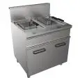 GAS-FRITTEUSE - LINIE EASY - Mod. G7JUM2V13 - 2 Frittierbecken (13 + 13 Liter) Öl - Leistung: 22,4 kW - Produktmaße in cm (BxTxH): 80 x 70 x 85 - EG-Norm